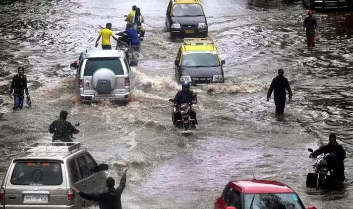 highway effected due to heavy rainfall