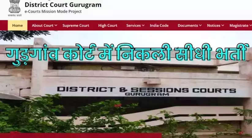 Gurgaon Court Vacancy: गुरुग्राम में जिला और सत्र न्यायाधीश कार्यालय ने अस्थायी रूप से 41 चपरासी और प्रोसेस सर्वर पदों के लिए अवसर खोले हैं। गुरुग्राम कोर्ट चपरासी और प्रोसेस सर्वर अधिसूचना 2023 जारी हो गई है, और वे 29 दिसंबर, 2023 से ऑफ़लाइन आवेदन स्वीकार कर रहे हैं। गुरुग्राम कोर्ट भर्ती 2023 के लिए आवेदन करने के लिए, आपको दिए गए आवेदन पत्र को भरना होगा और इसे उल्लिखित पते पर भेजना होगा। पता। आप दिए गए लिंक से सीधे गुरूग्राम कोर्ट आवेदन पत्र 2023 पीडीएफ प्राप्त कर सकते हैं या गुरूग्राम.Dcourts.Gov.In पर जा सकते हैं। योग्य उम्मीदवार 29 दिसंबर 2023 से ऑफ़लाइन फॉर्म भर सकते हैं।