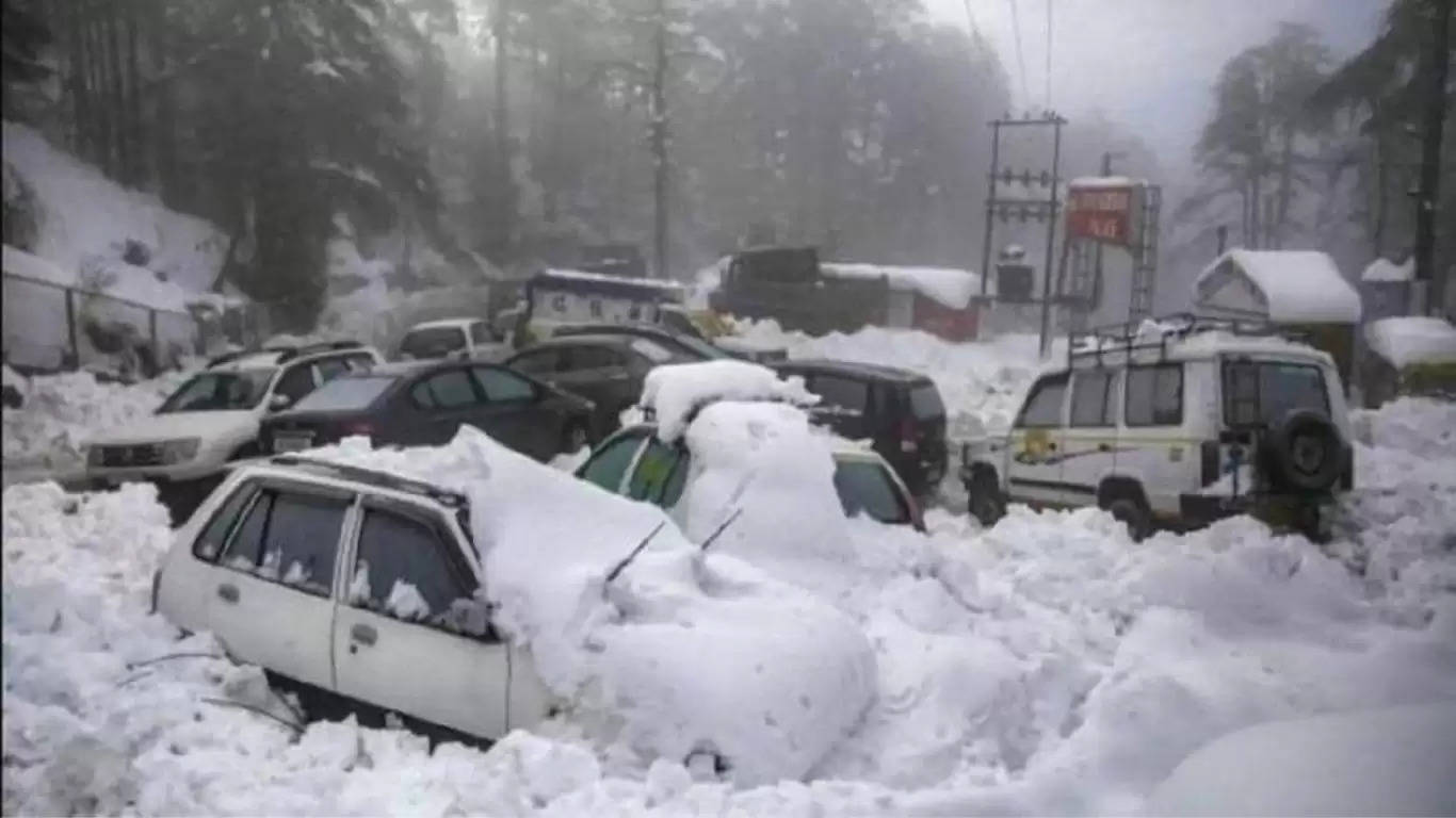 Snowfall in Kashmir